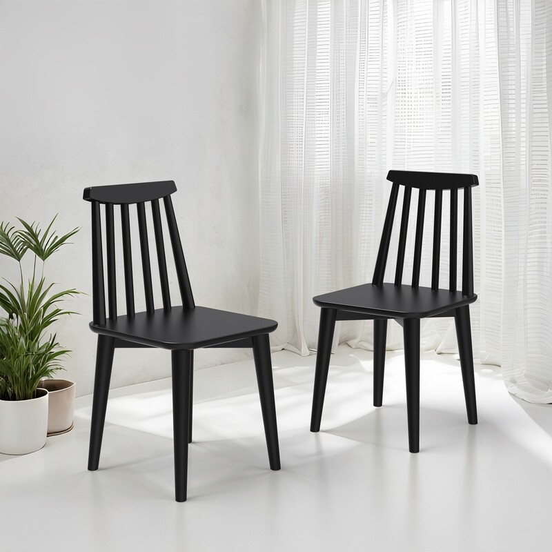 Polly Chair Black - Set of Two