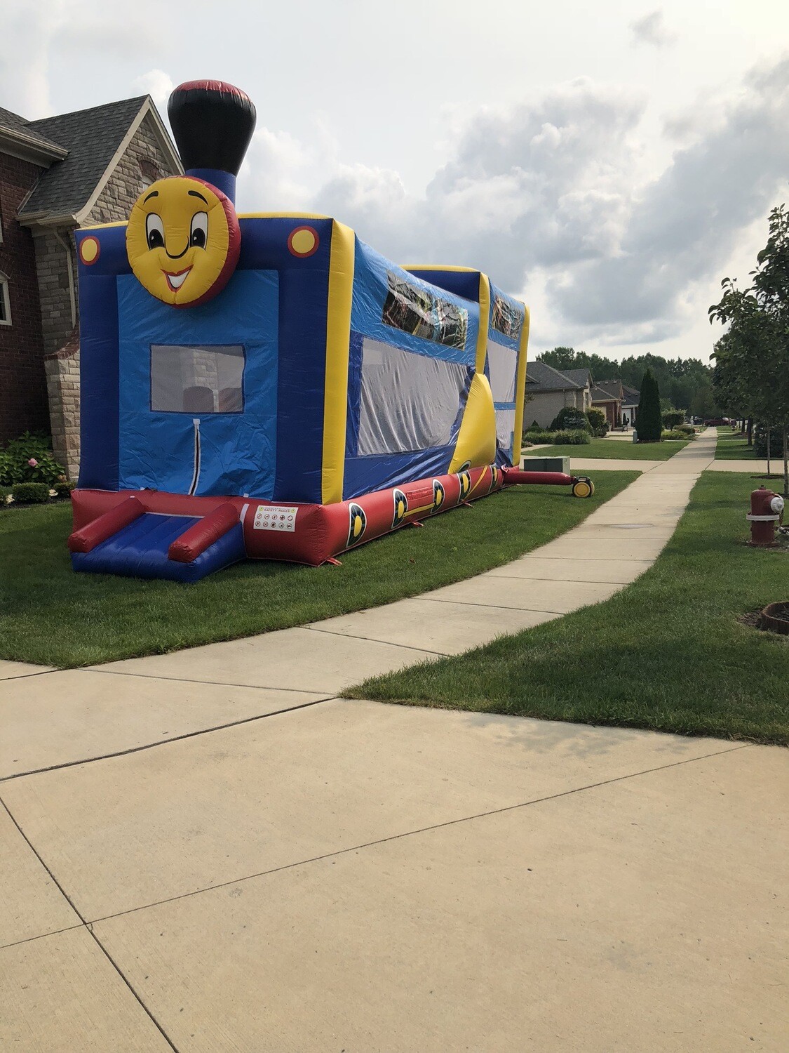 TRAIN DOUBLE BOUNCE HOUSE/ OBSTACLE 