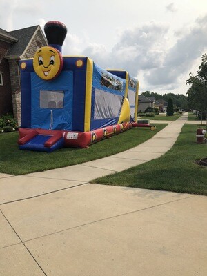 TRAIN DOUBLE BOUNCE HOUSE/ OBSTACLE 