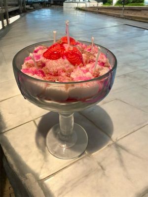 STRAWBERRY GRAM CHEESECAKE 5 wick candle