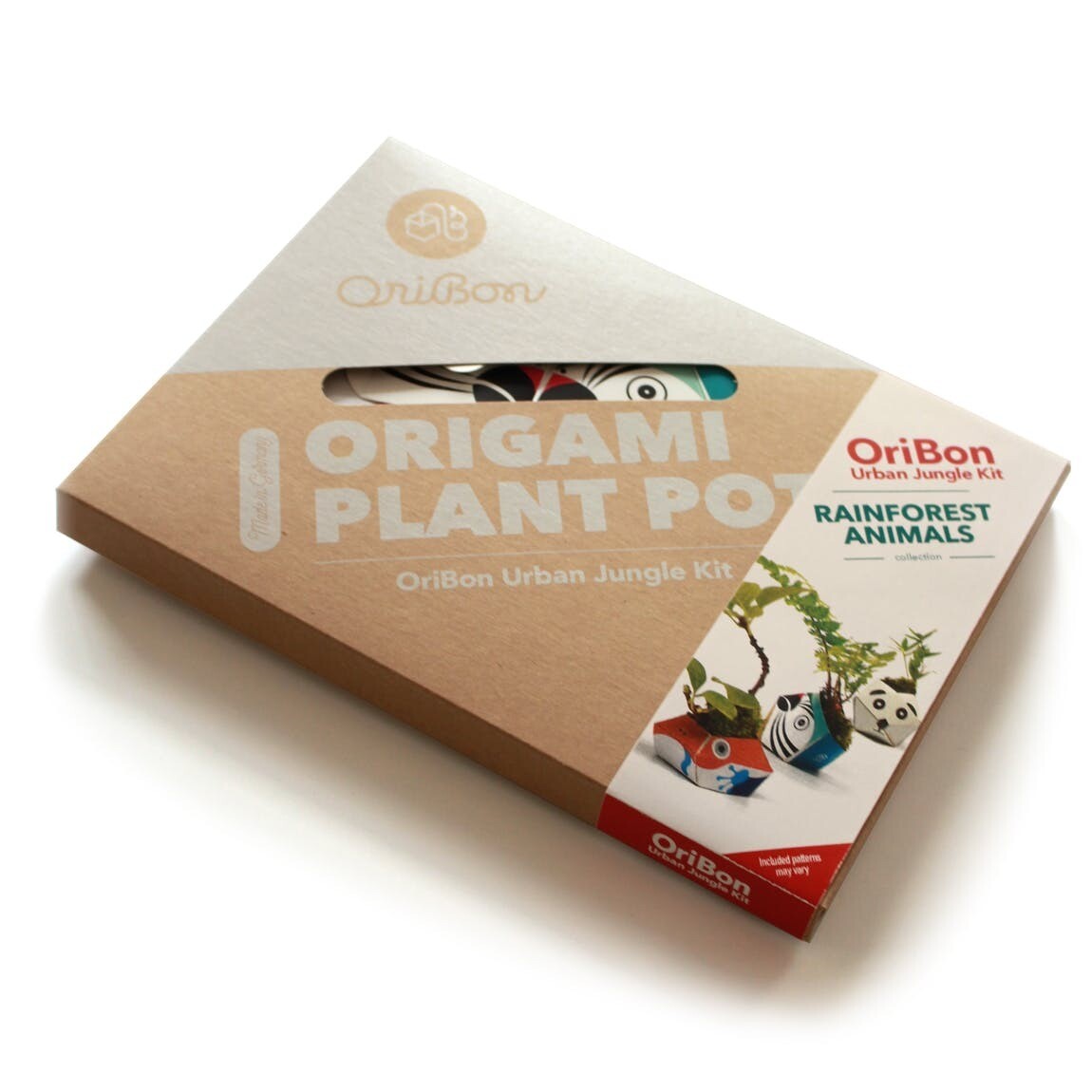 Kit de plantare cu 3 ghivece Origami (cu pamant si seminte)