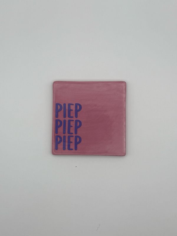 Sprichwortkachel „piep, piep, piep“ Sprichwortkachel „piep, piep, piep“