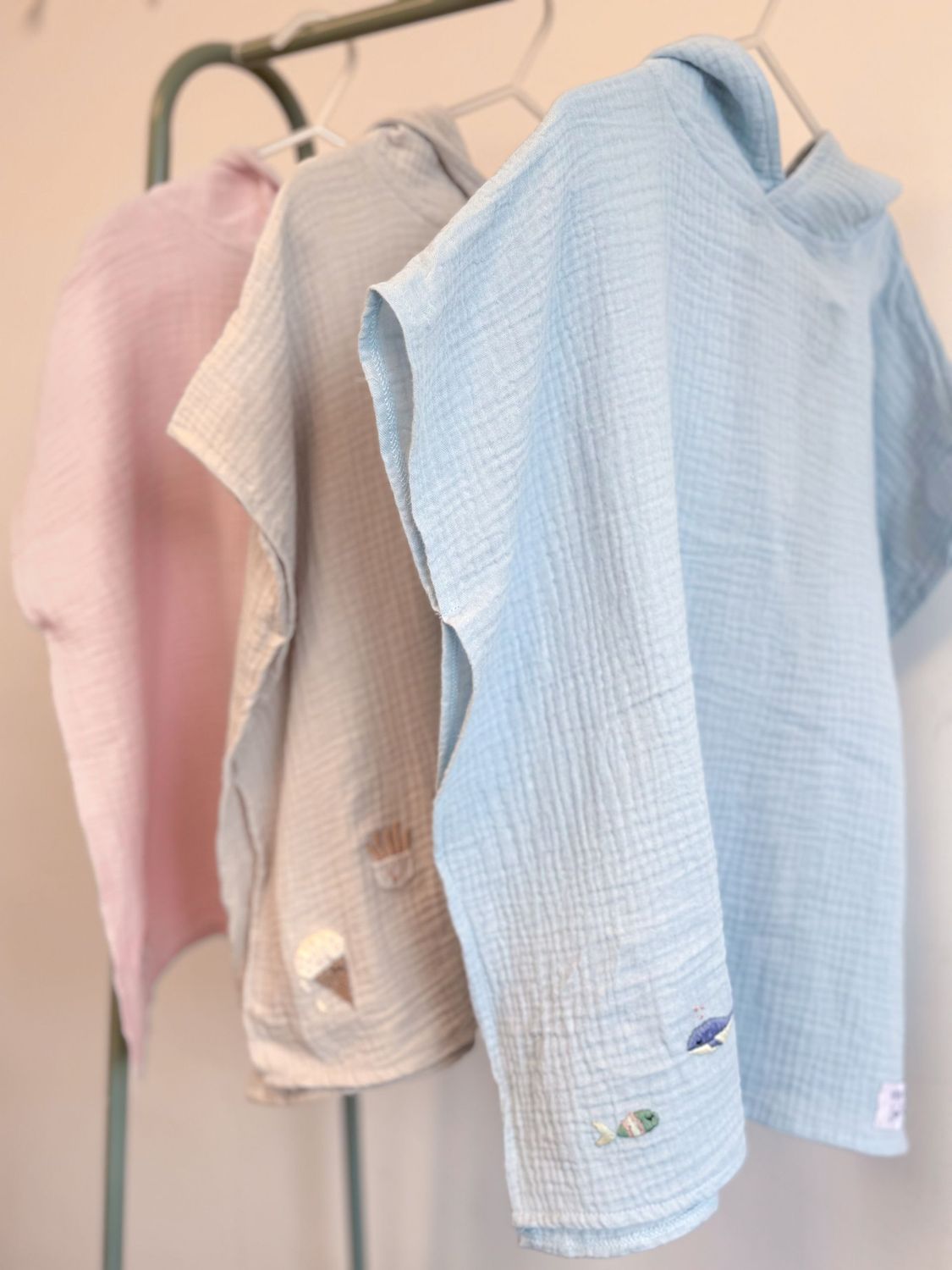 Badeponcho & Stickset