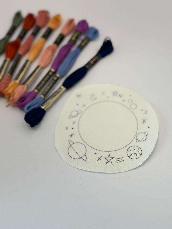 Rucksack Stickerei Set -Weltall