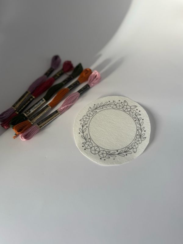 Rucksack Stickerei Set - Rosenranke