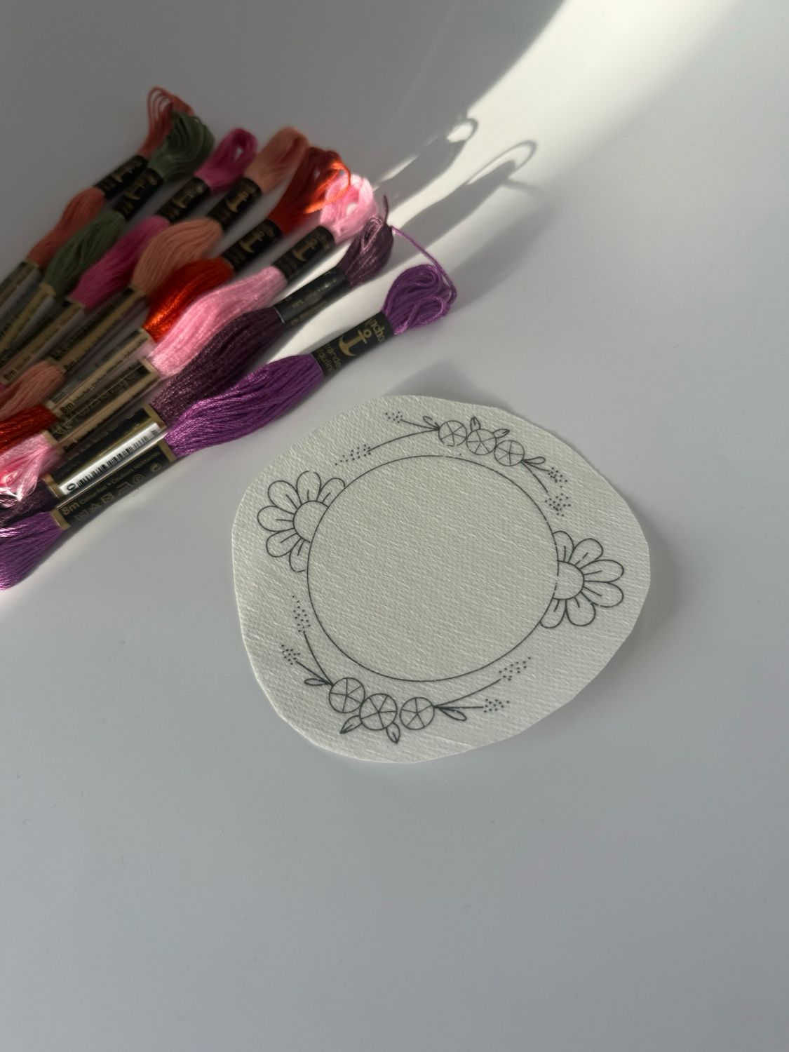 Rucksack Stickerei Set - Blumen Rosen Mix