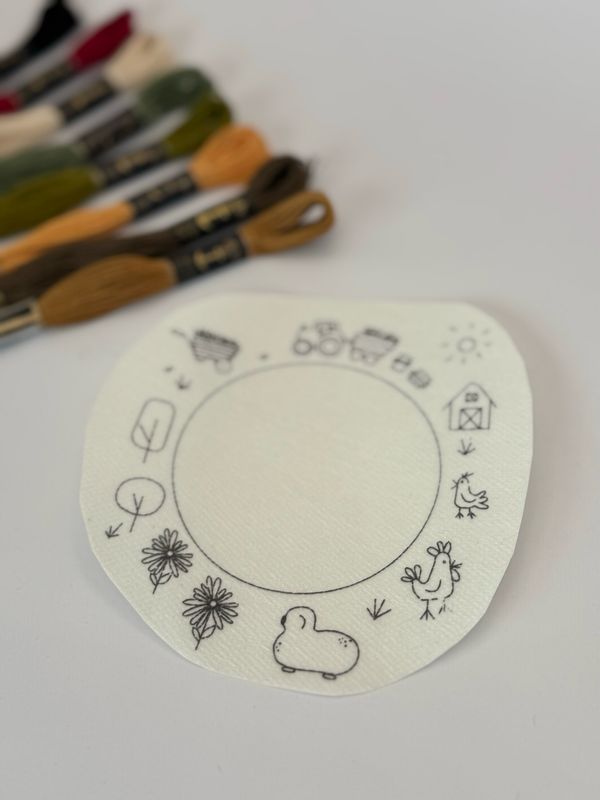 Rucksack Stickerei Motiv - Bauernhof- ohne Zubehör