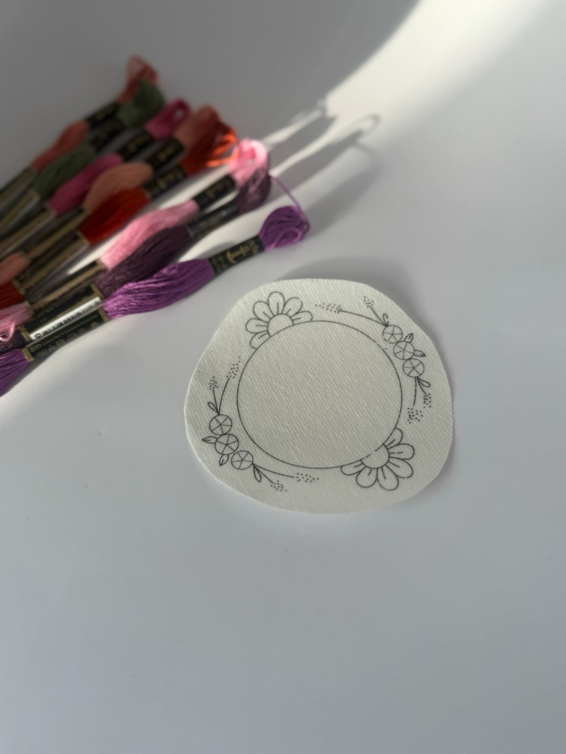 Rucksack Stickerei Motiv -Blumen Rosen Mix - ohne Zubehör