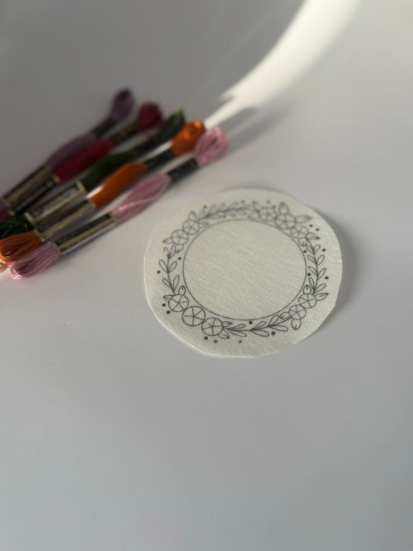 Rucksack Stickerei Motiv - Rosenranke - ohne Zubehör