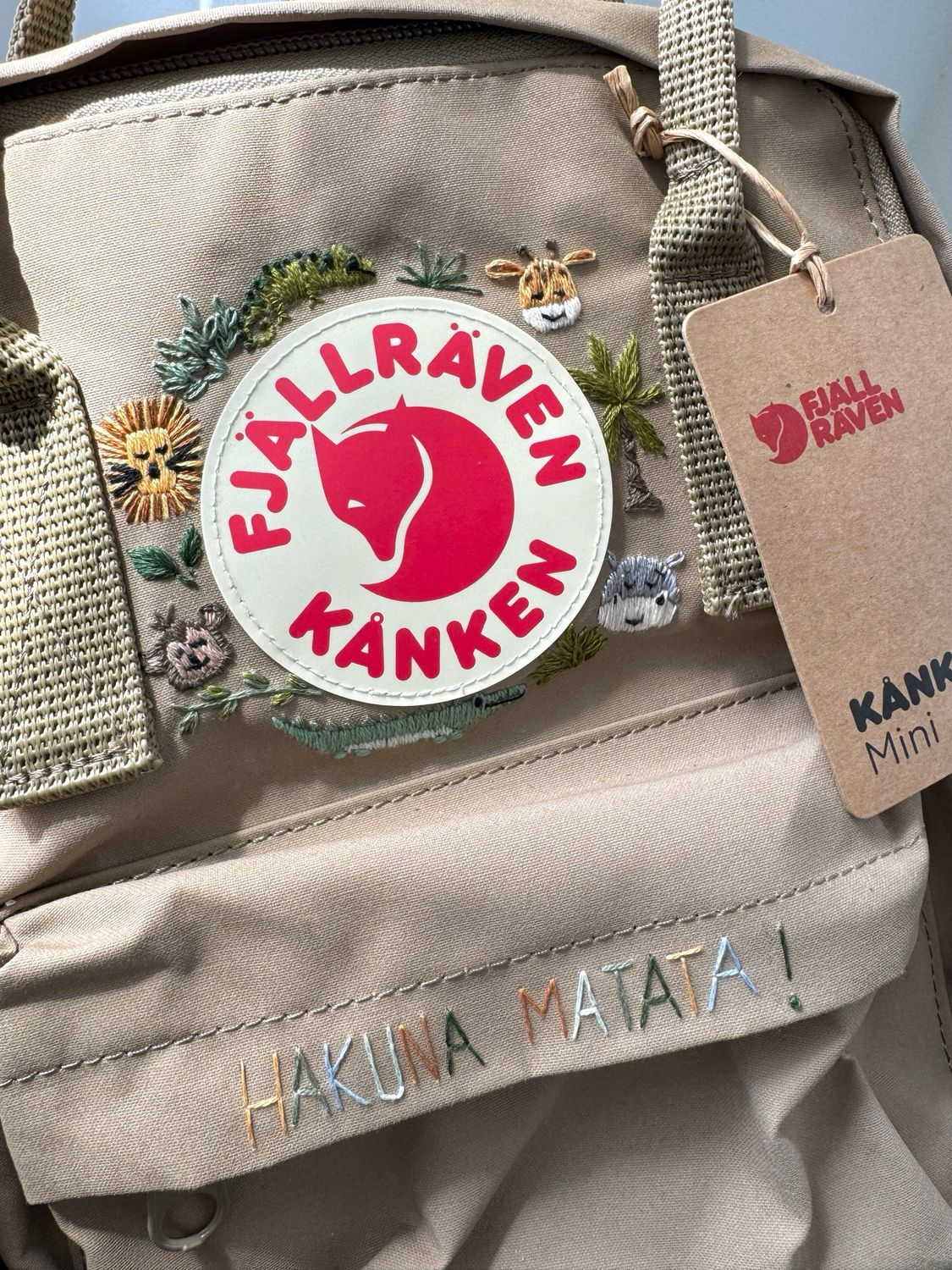 Rucksack Stickerei Motiv - Safari - ohne Zubehör Rucksack Stickerei Motiv - Safari - ohne Zubehör