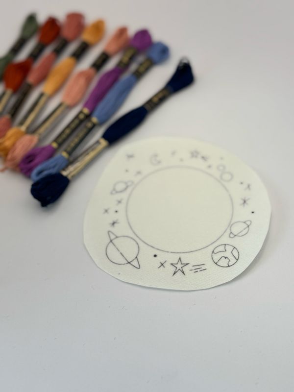 Rucksack Stickerei Motiv - Weltall - ohne Zubehör