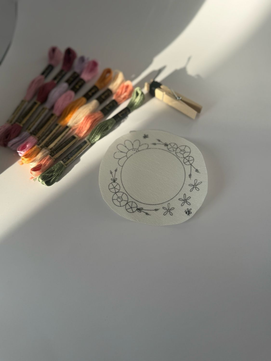 Rucksack Stickerei Motiv - Blumen plus Bienen- ohne Zubehör Rucksack Stickerei Motiv - Blumen plus Bienen- ohne Zubehör