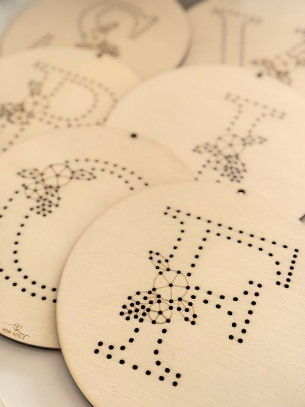 Buchstaben Stick-Platte SOLO