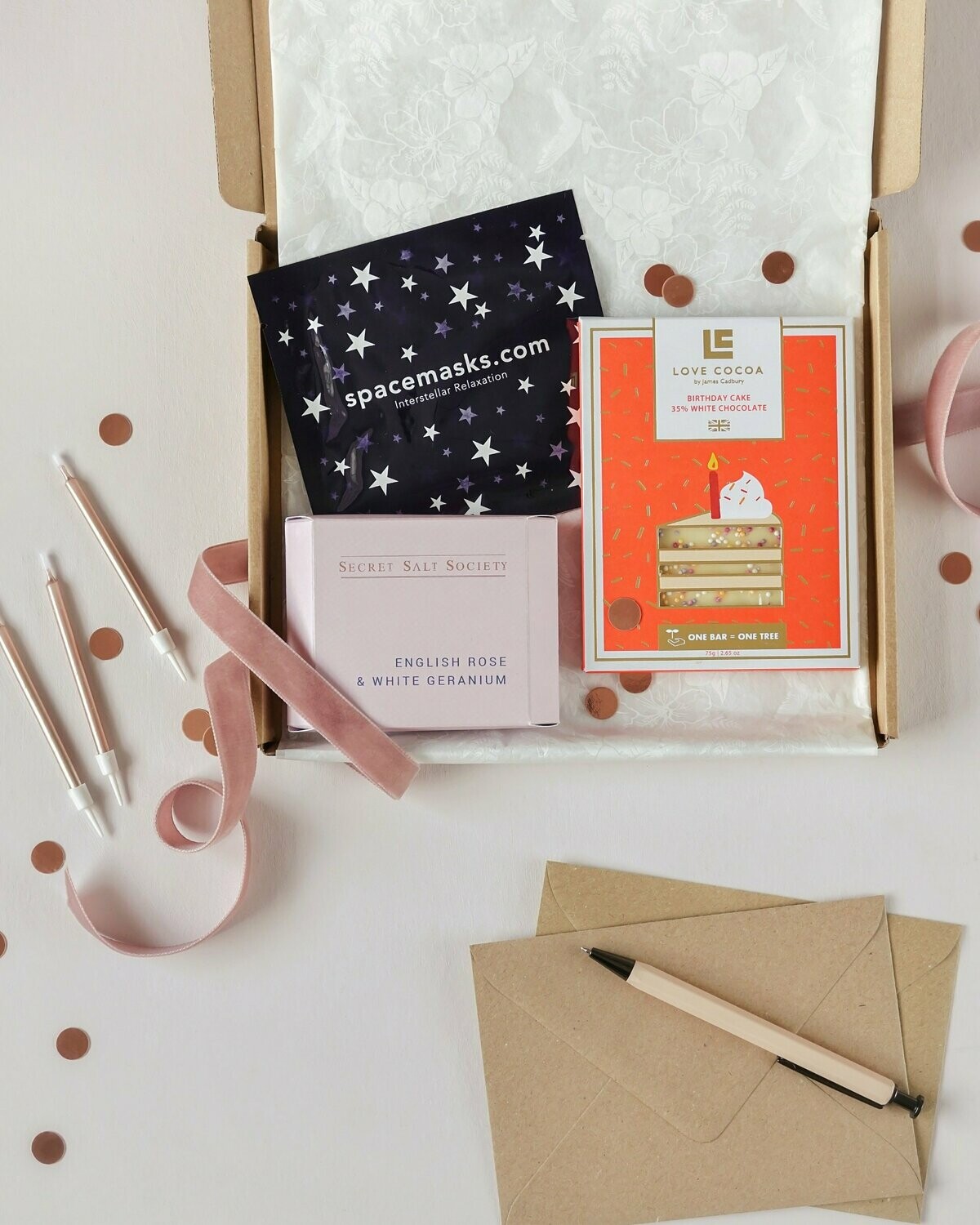 The 'Birthday Mini Pamper' Letterbox Gift Box