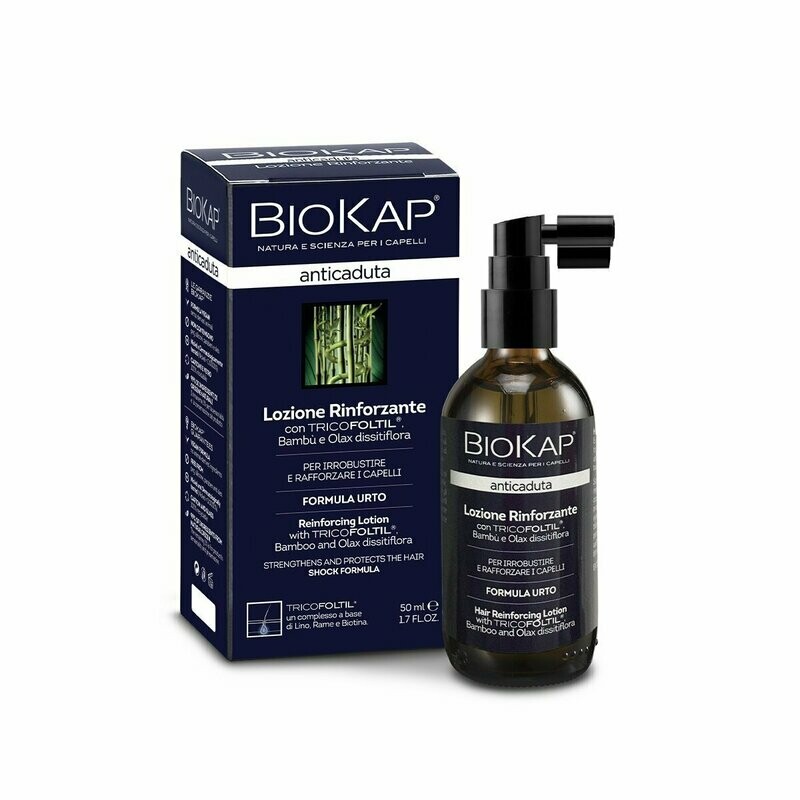 BIOKAP ANTICADUTA LOZIONE RINFORZANTE
Trattamento urto per capelli più forti