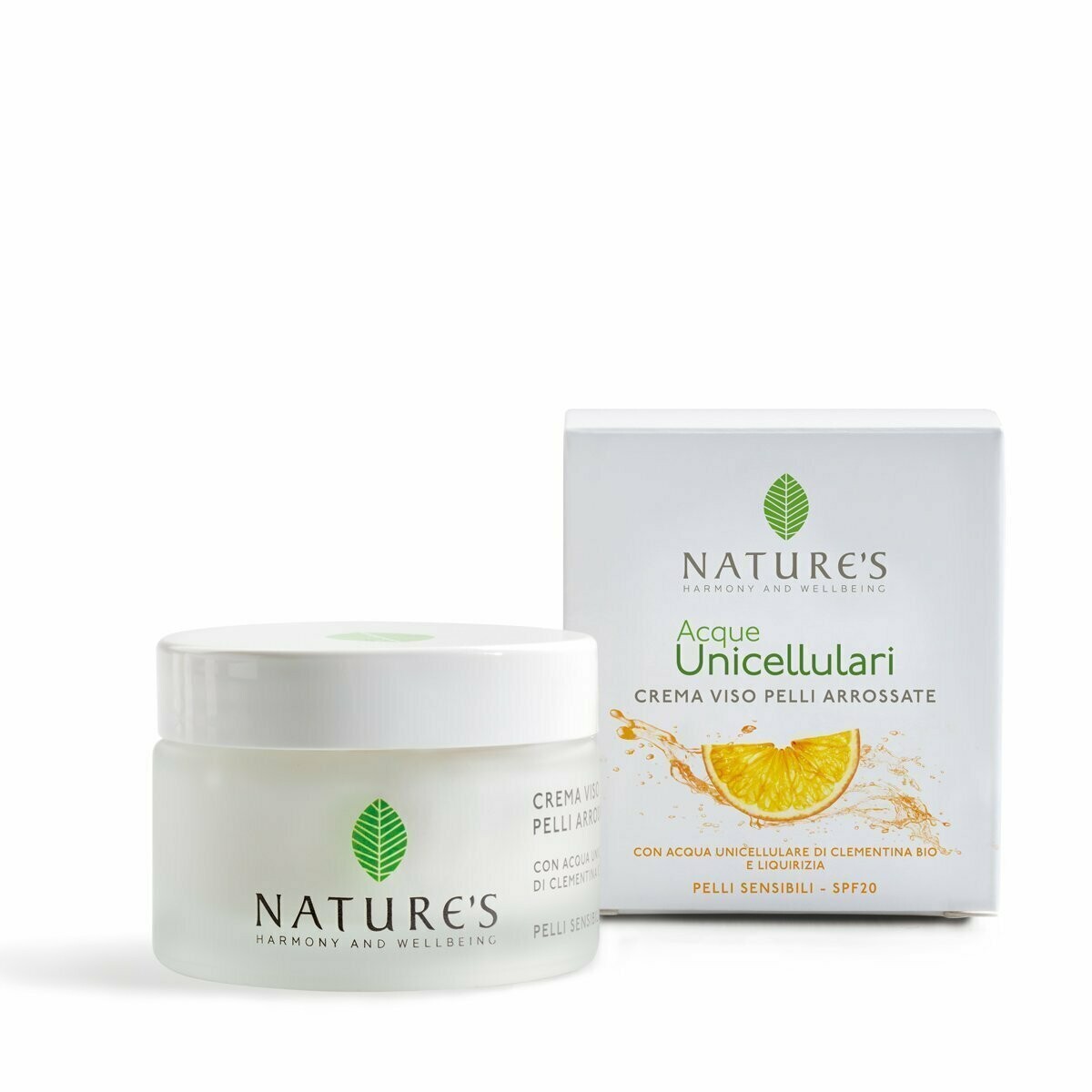 Crema Viso Pelli Arrossate SPF 20 Acque Unicellulari