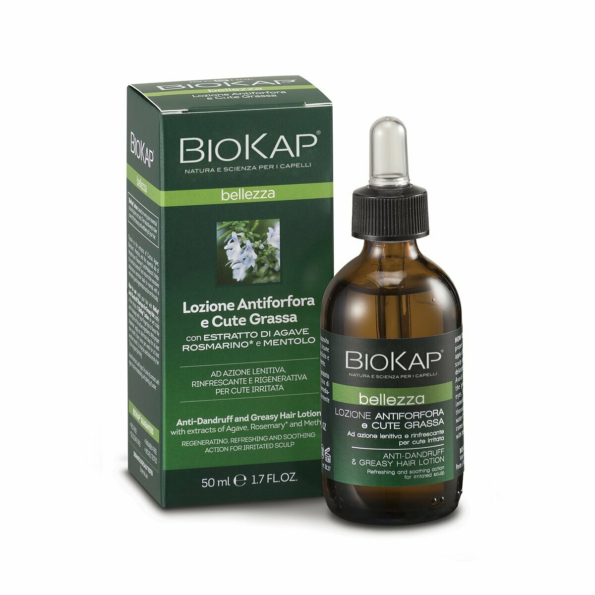 BIOKAP LOZIONE ANTIFORFORA E CUTE GRASSA