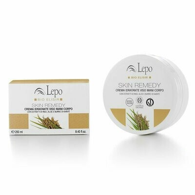 SKIN REMEDY CREMA IDRATANTE VISO MANI CORPO con estratti di riso, aloe e burro di karitè