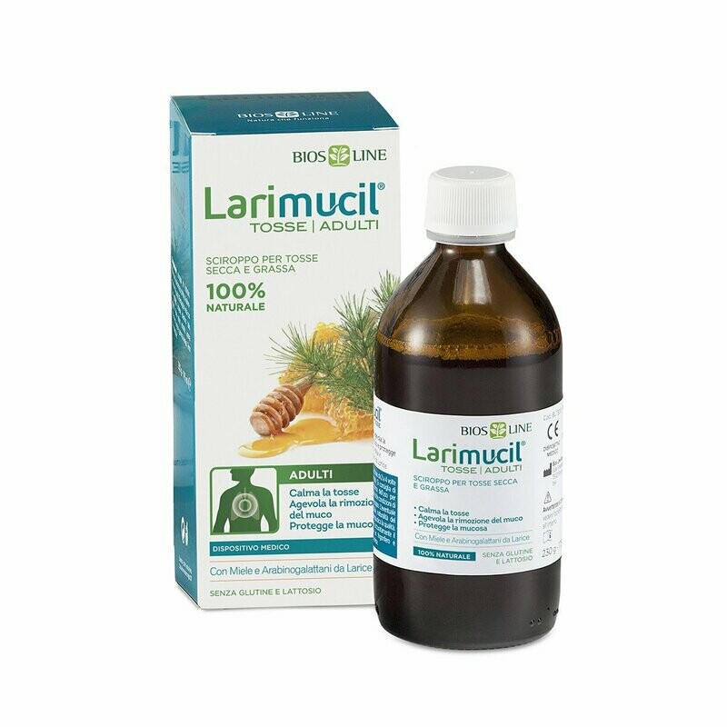 Larimucil Tosse Adulti
SCIROPPO PER LA TOSSE SECCA E GRASSA