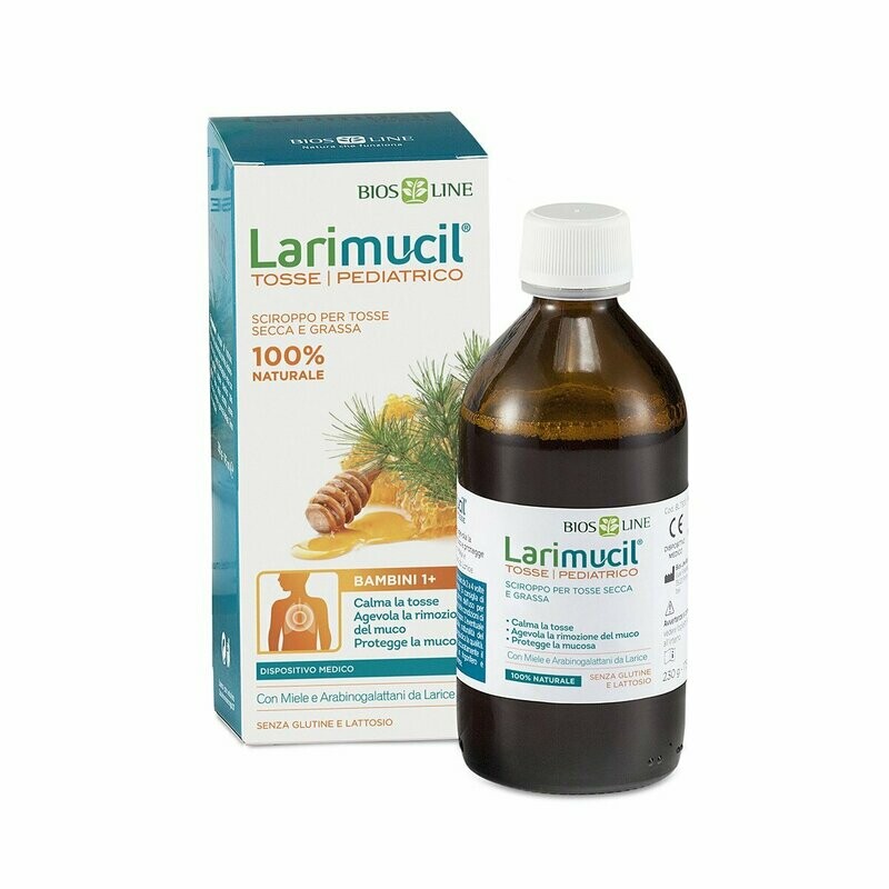 Larimucil Tosse Pediatrico
SCIROPPO PER LA TOSSE SECCA E GRASSA