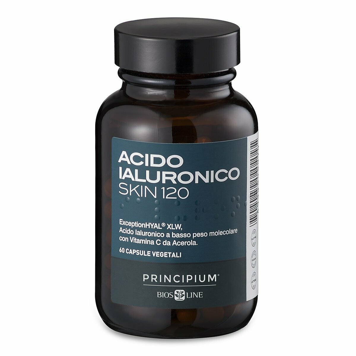 Principium Acido Ialuronico Skin 120
CON VITAMINA C PER LA NORMALE FUNZIONE DELLA PELLE