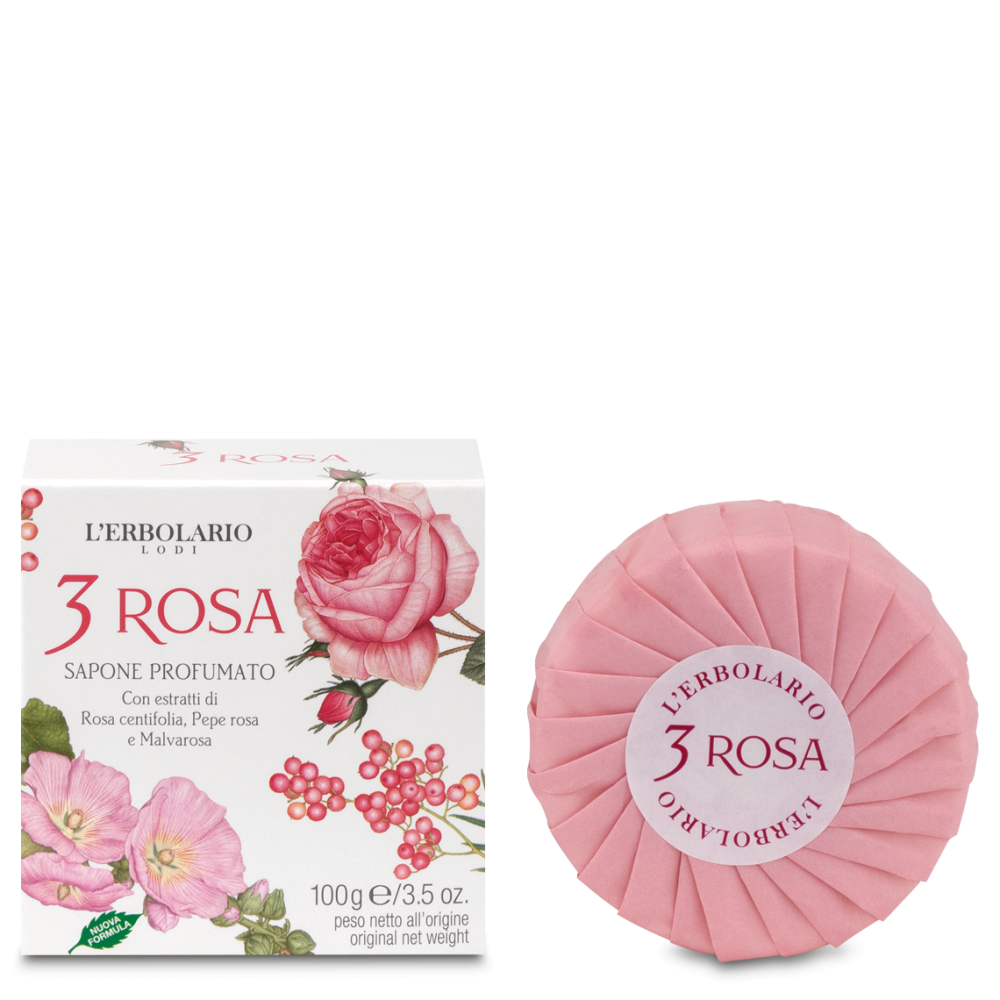 SAPONE 3 ROSA
Femminile e delicato per la detergenza quotidiana