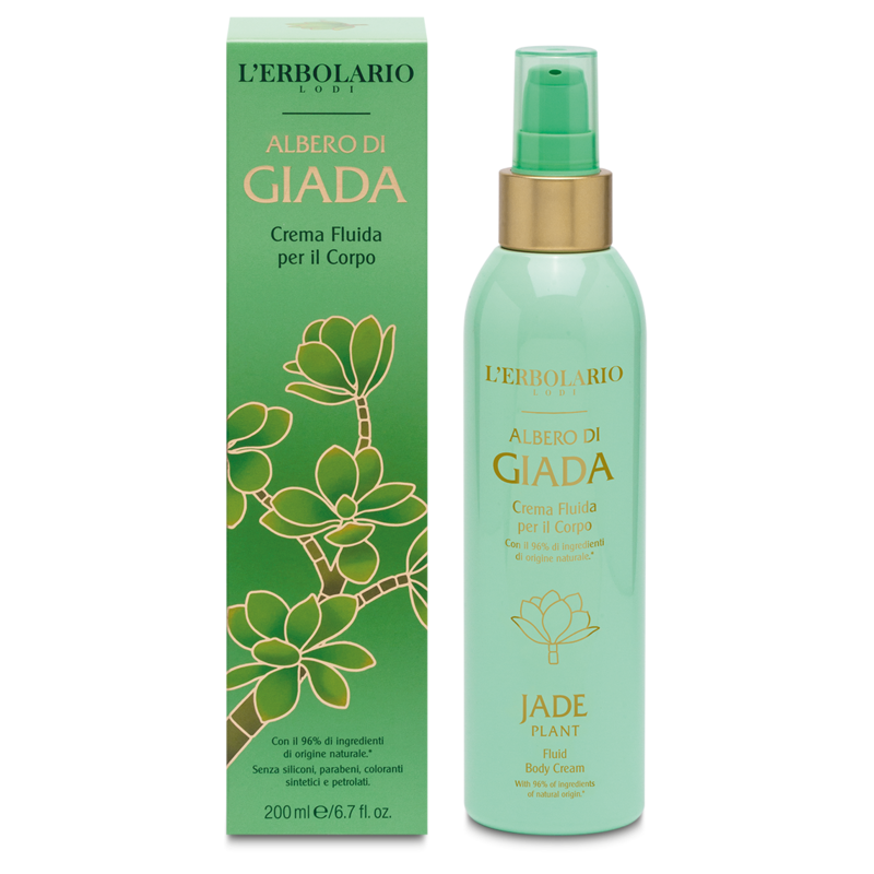 Crema Fluida per il Corpo Albero di Giada
Leggera emulsione che regala idratazione e morbidezza