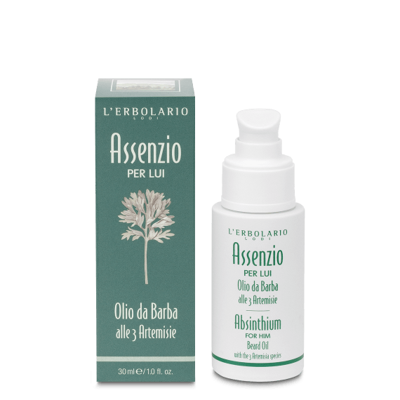 Olio da Barba Assenzio per Lui
Olio idratante per la pelle del viso e per la barba