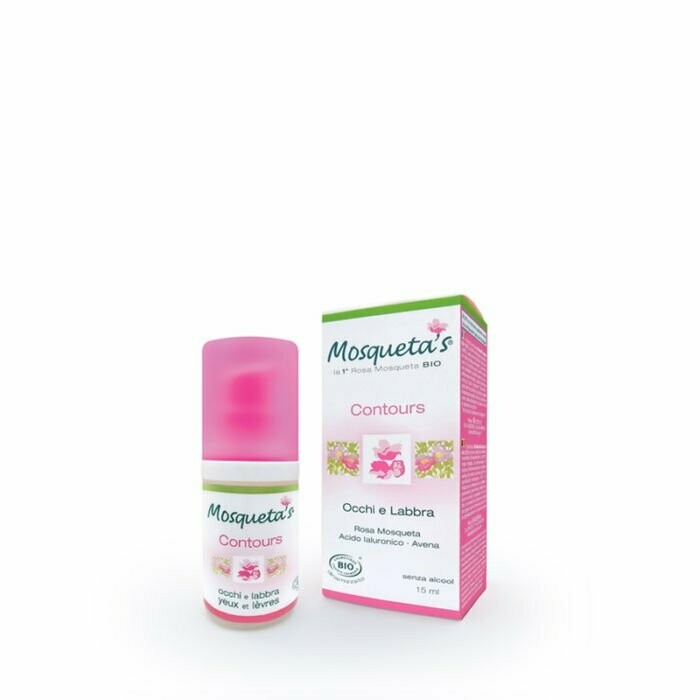 CONTORNO OCCHI E LABBRA – BIO
Crema ricca di olio di Rosa Mosqueta*(10%) rigenerante, nutriente e protettiva.