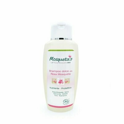 SHAMPOO DOLCE ALLA ROSA MOSQUETA – BIO
Shampoo dolce districante e nutriente per tutti i tipi di capelli.