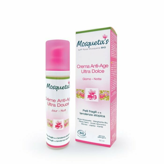 CREMA ANTI-AGE ULTRA DOLCE – BIO
Crema anti-age calmante e rigenerante specialmente formulata per la pelle ultra sensibile o a tendenza atopica