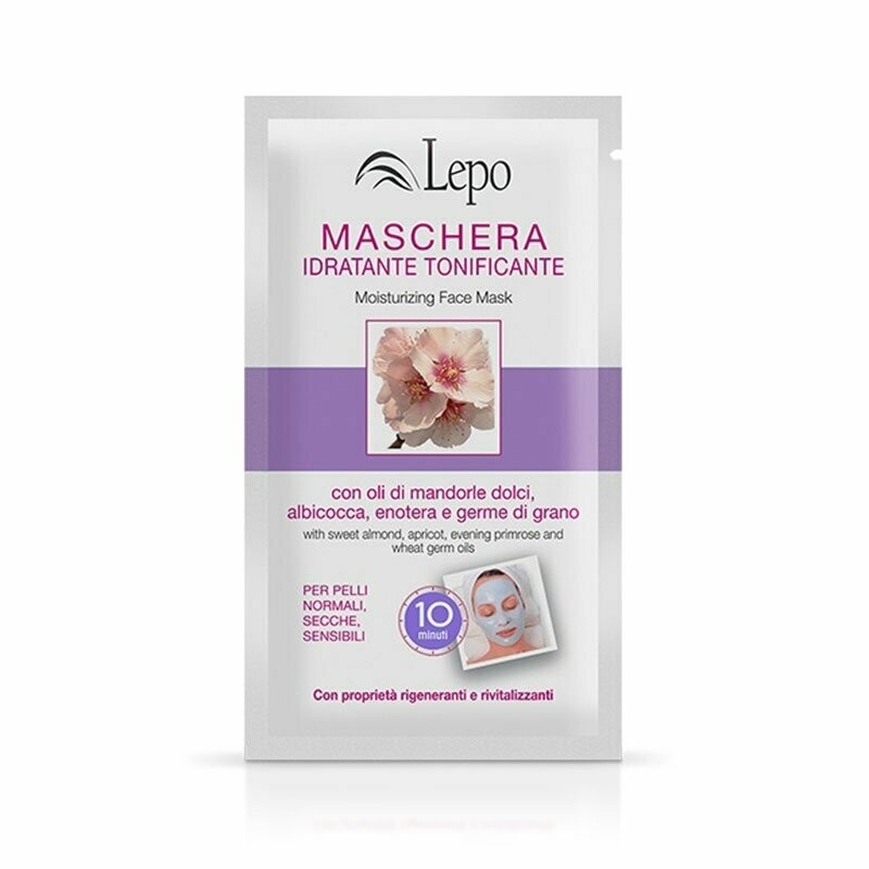 MASCHERA IDRATANTE TONIFICANTE con oli di mandorle dolci, albicocca, enotera e germe di grano