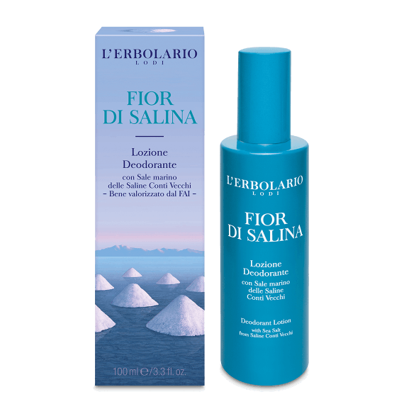 Lozione Deodorante Fior di Salina
Un'efficace Lozione Deodorante con Sale marino delle Saline Conti Vecchi