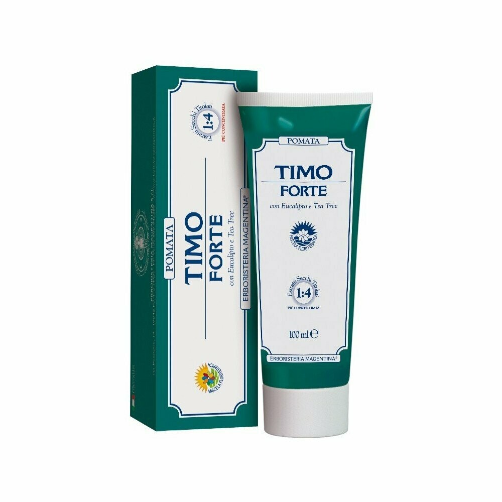 Pomata Timo Forte
Grazie all'effetto balsamico dei principi attivi, dona immediato benessere liberando le vie respiratorie occluse a causa di malesseri dovuti alla stagione avversa