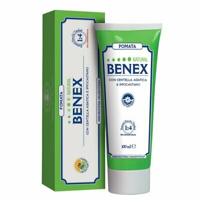Pomata Natural Benex
Dona sollievo e benessere alle gambe, alleviando fastidi specialmente in caso di pesantezza e gonfiore .