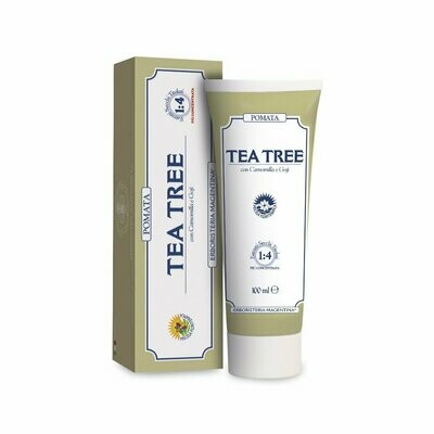Tea Tree Pomata
La Pomata Tea Tree è il prodotto che non deve mai mancare in casa.
Pomata dai mille usi, è ideale in caso di secchezza cutanea, per idratare e proteggere le pelli più delicate.