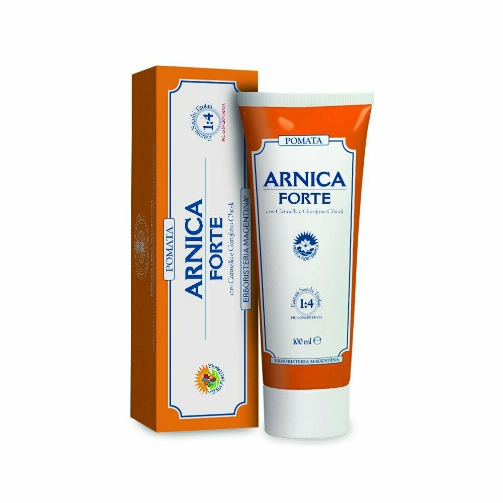 Arnica Forte Pomata100 ml
E' un rimedio fitoterapico coadiuvante nel trattamento di fastidi provocati da traumi di vario genere e distorsioni.