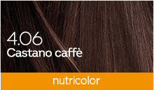BioKap Nutricolor Tinta 4.06 CASTANO CAFFE'
COLORI CALDI, LUMINOSI E NATURALI
