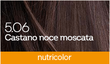 BioKap Nutricolor Tinta 5.06 CASTANO NOCE MOSCATA
COLORI CALDI, LUMINOSI E NATURALI