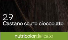 BioKap Nutricolor Tinta Delicato 2.9 CASTANO SCURO CIOCCOLATO
COLORI CALDI, LUMINOSI E NATURALI