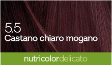 BioKap Nutricolor Tinta Delicato 5.5 CASTANO CHIARO MOGANO
COLORI CALDI, LUMINOSI E NATURALI