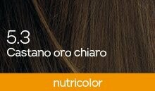 BioKap Nutricolor Tinta 5.3 CASTANO ORO CHIARO
COLORI CALDI, LUMINOSI E NATURALI