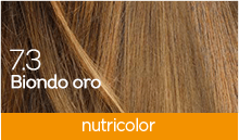 BioKap Nutricolor Tinta 7.3 BIONDO ORO
COLORI CALDI, LUMINOSI E NATURALI