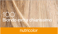 BioKap Nutricolor Tinta 10.0 BIONDO CHIARISSIMO
COLORI CALDI, LUMINOSI E NATURALI