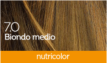 BioKap Nutricolor Tinta 7.0 BIONDO MEDIO
COLORI CALDI, LUMINOSI E NATURALI