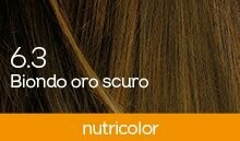 BioKap Nutricolor Tinta 6.3 BIONDO ORO SCURO
COLORI CALDI, LUMINOSI E NATURALI