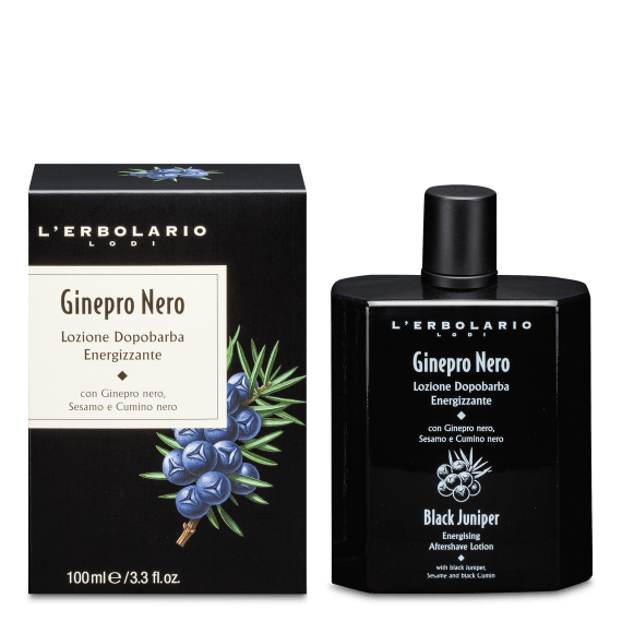 Lozione Dopobarba Energizzante Ginepro Nero
Per prevenire e ridurre l'irritazione del viso dopo la rasatura, con Ginepro Nero, Sesamo e Cumino Nero