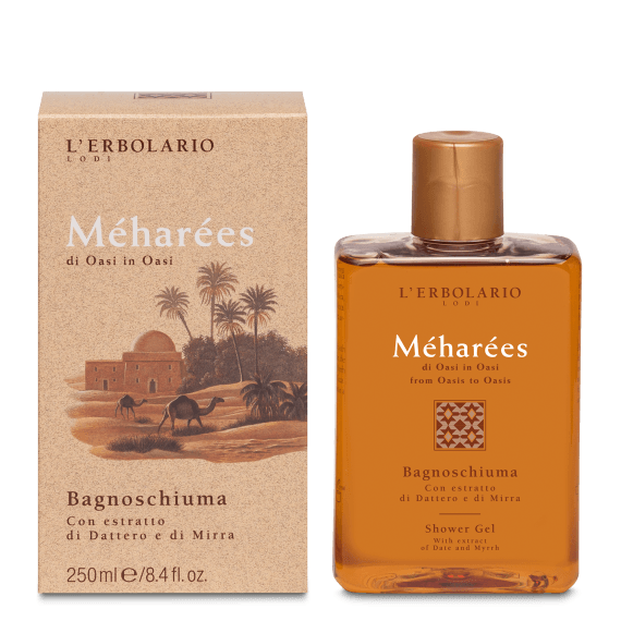 Bagnoschiuma Méharées
Detergente delicato, dalla morbida schiuma e dalla sontuosa fragranza di Méharées