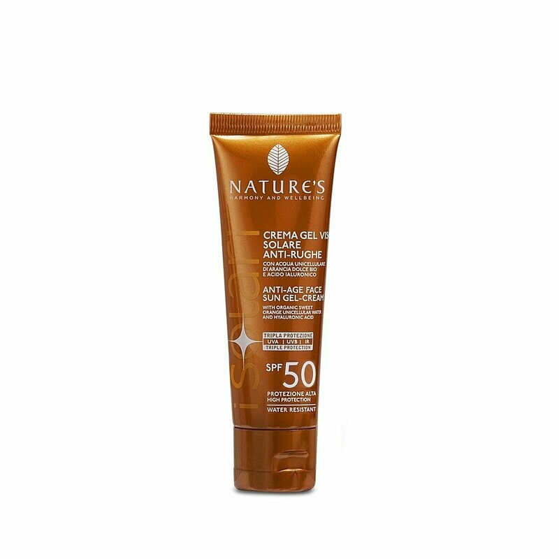 Crema-gel viso Solare Antirughe SPF50
50ml