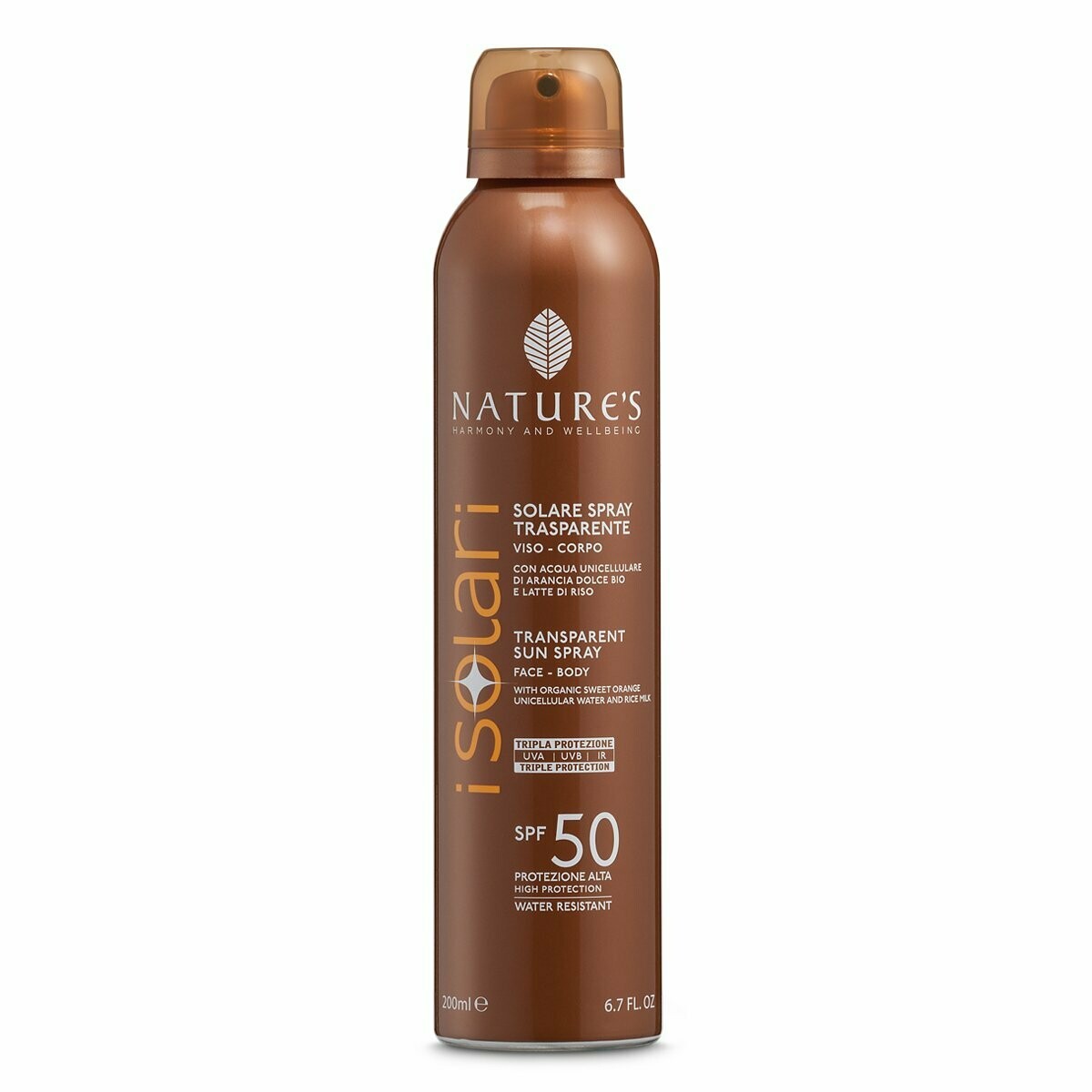 Solare Spray Trasparente SPF 50
200 ml